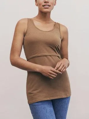 Fashionable Solid Maternity Tank Top