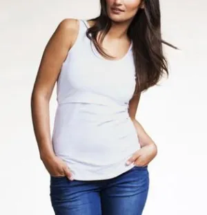 Fashionable Solid Maternity Tank Top
