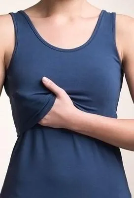 Fashionable Solid Maternity Tank Top