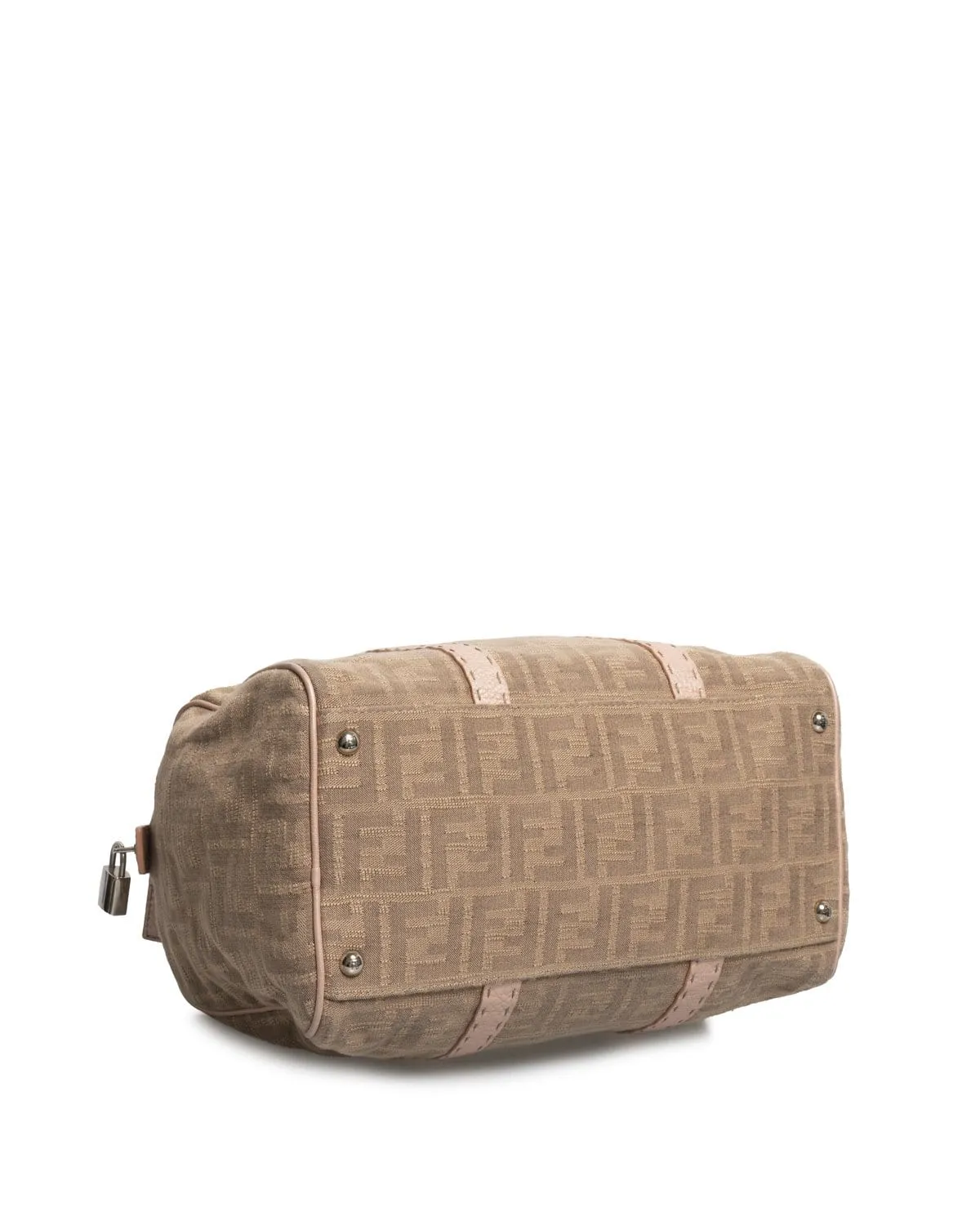 Fendi FF Canvas Pink & Beige Tote Bag - AGL1451