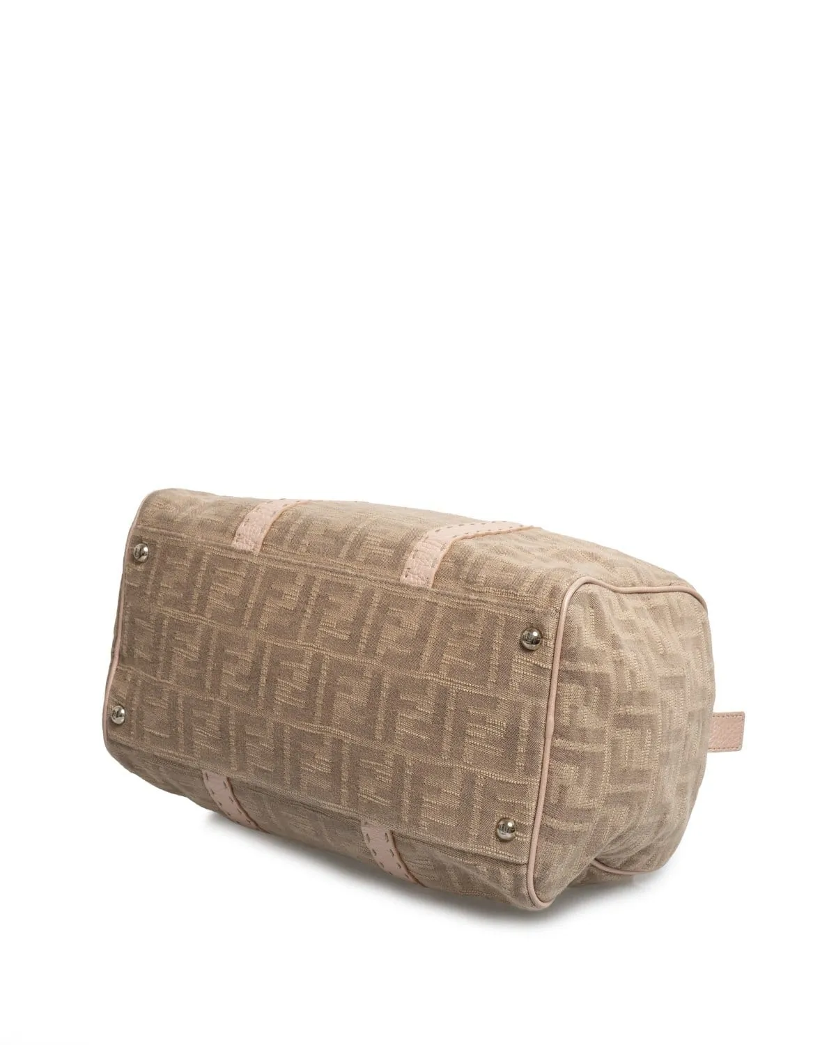 Fendi FF Canvas Pink & Beige Tote Bag - AGL1451