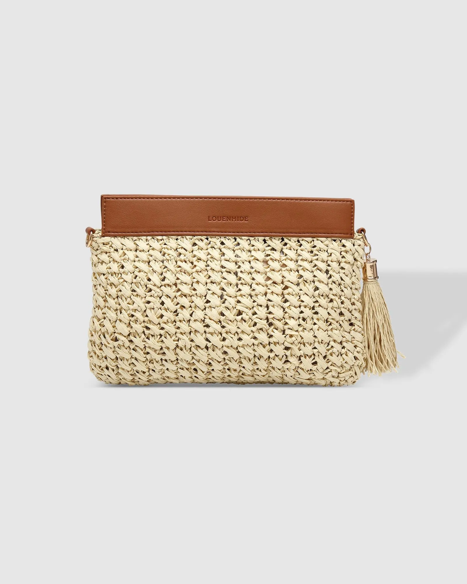 Fern Raffia Clutch