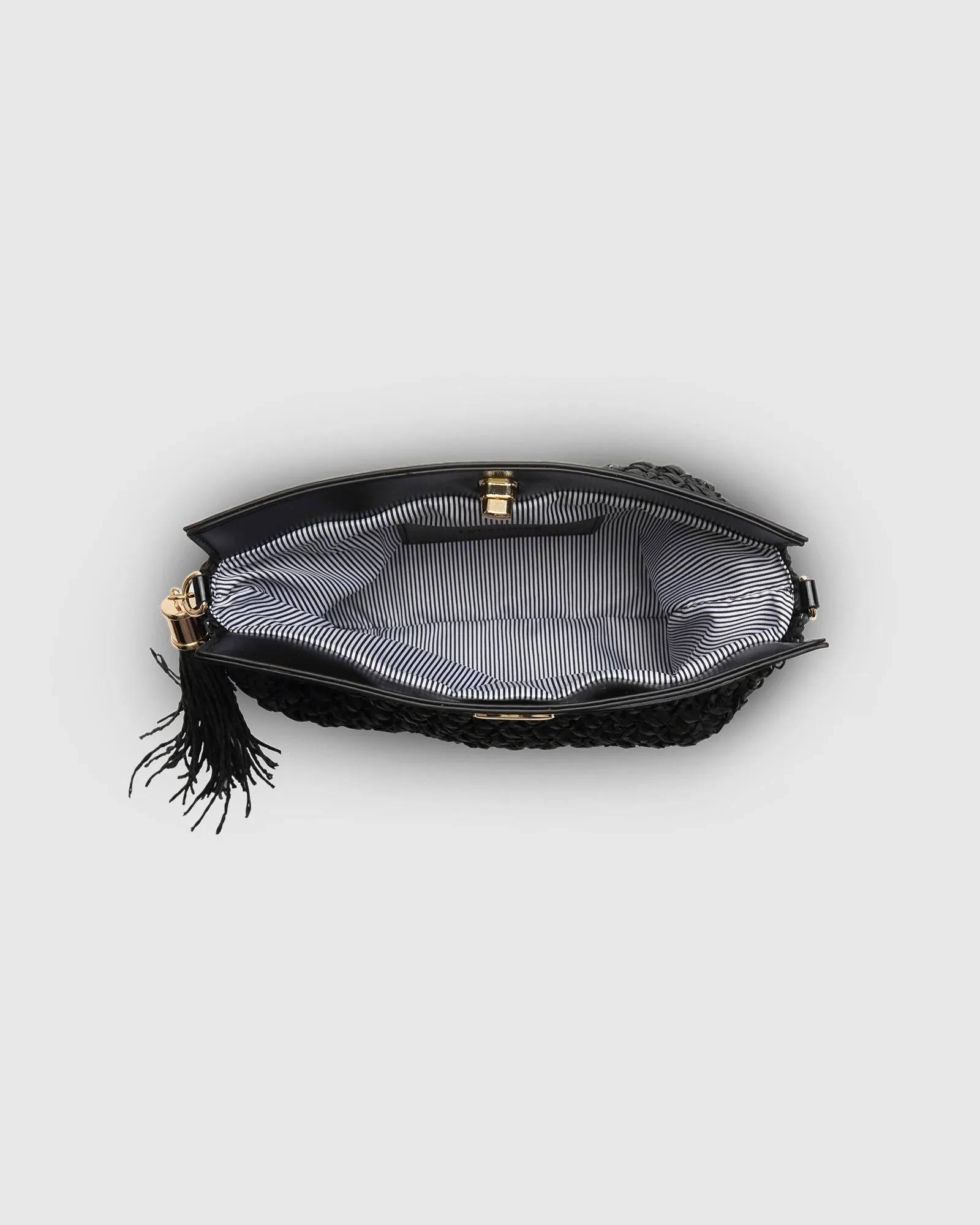 Fern Raffia Clutch