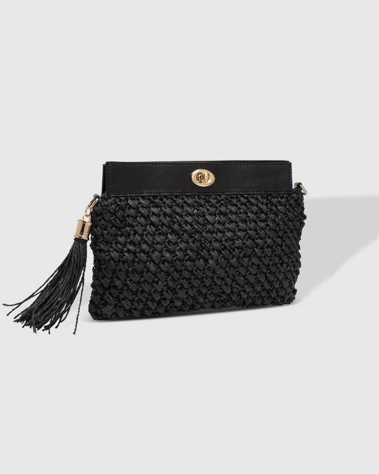 Fern Raffia Clutch