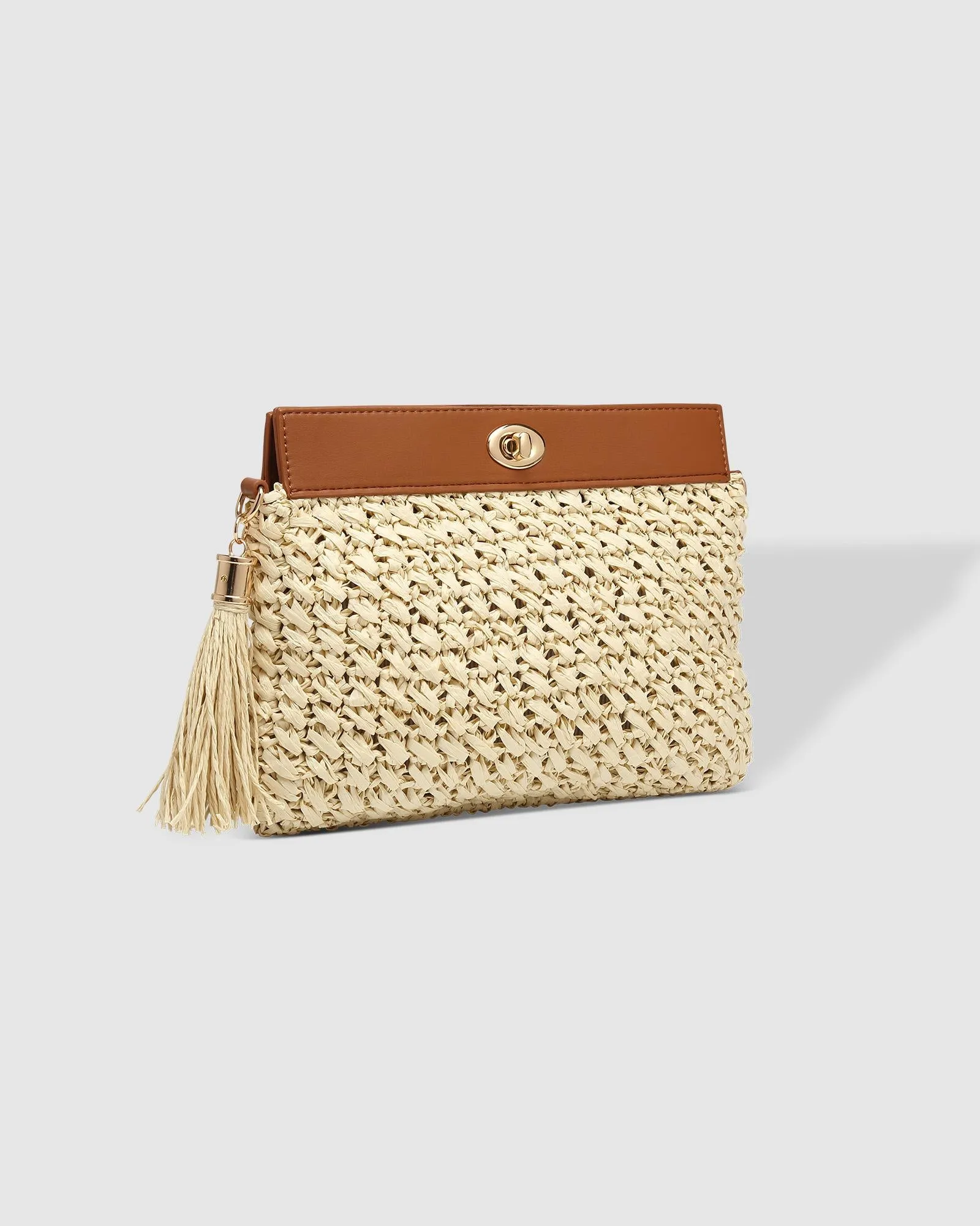 Fern Raffia Clutch