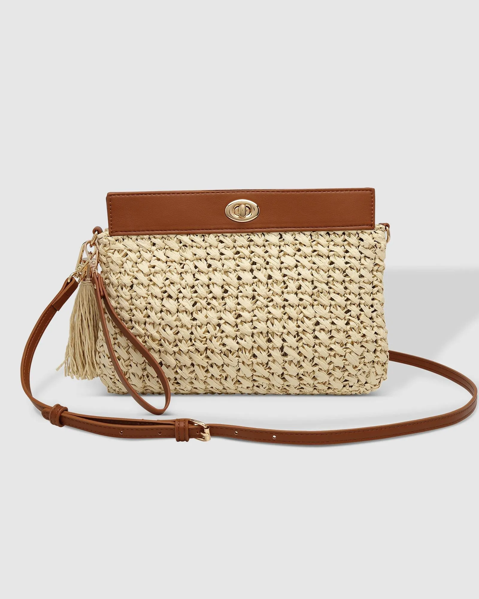 Fern Raffia Clutch