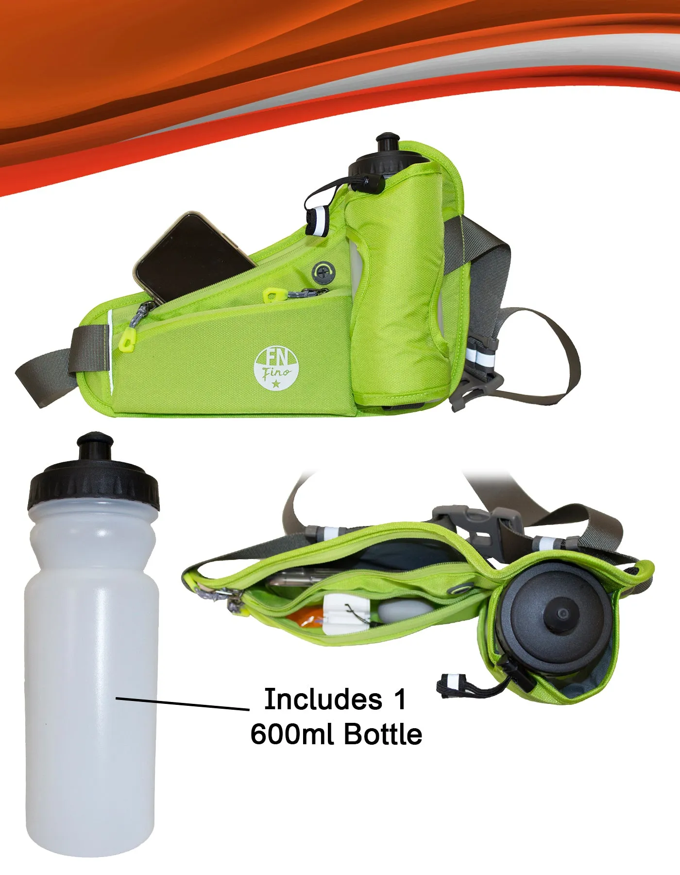 Fino B4503 Mountain Cycling & Hiking Waist Bag with Water Holder