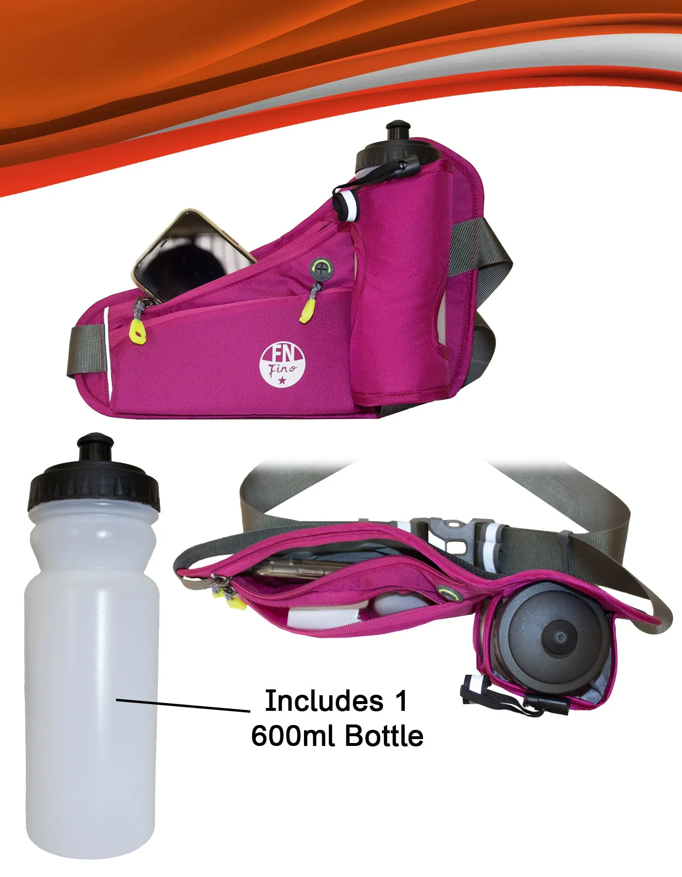 Fino B4503 Mountain Cycling & Hiking Waist Bag with Water Holder
