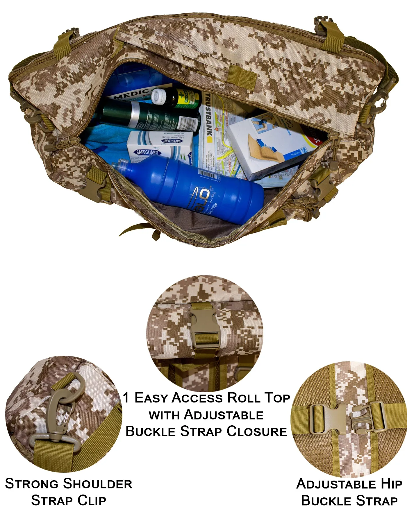 Fino SK-GT3W 18L Tactical Waterproof Military Hiking Backpack