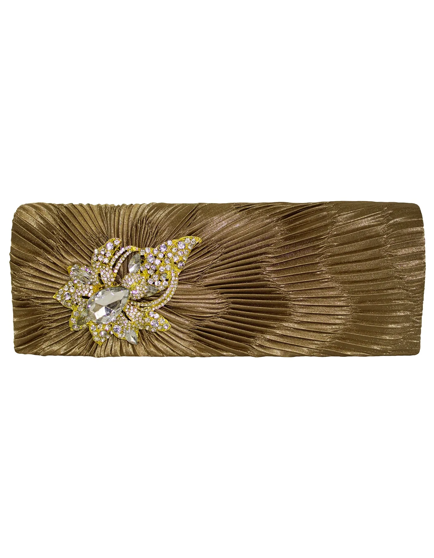 Fino T882 Elegant & Fancy Women’s Satin Clutch Bag with Chain