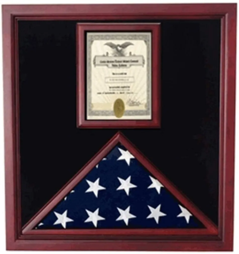 Flag and Document Case - Vertical 8 1/2 x 11 Document