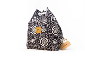 Floral Canvas Drawstring Day Bag