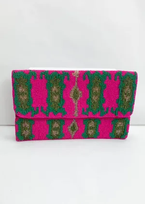 Flores Beaded Clutch
