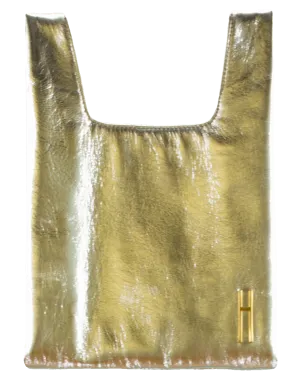 Foiled Leather Mini Shopper