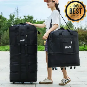 Foldable 5 Wheel Storage Bag | Wheeled Duffel Travel Bag