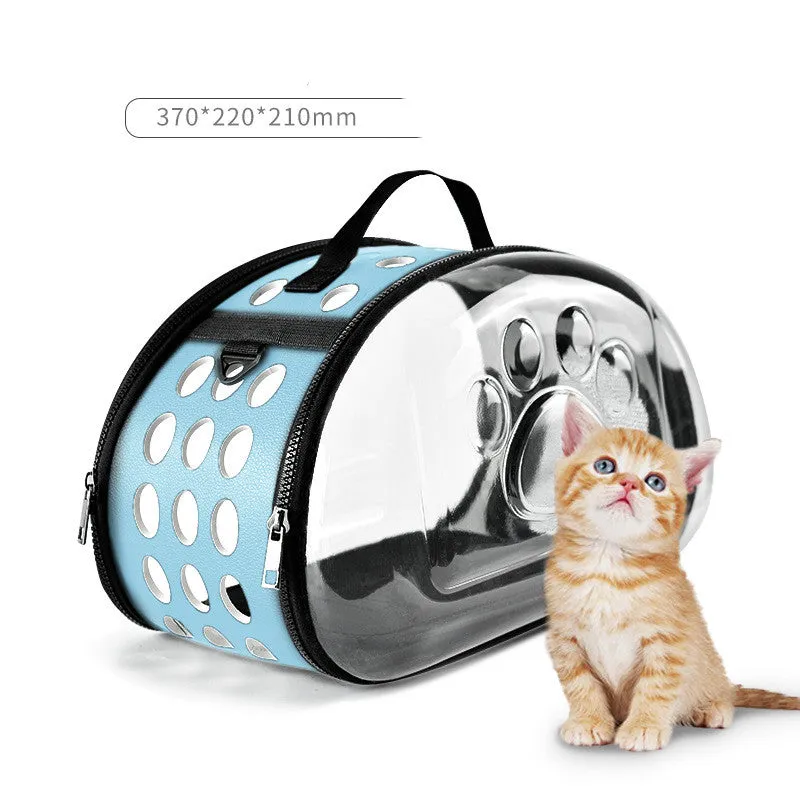 Foldable Cat Bag Breathable Portable Pet Carrier Bag Outdoor Travel Handbag for Cat Dog | Brodtica.com