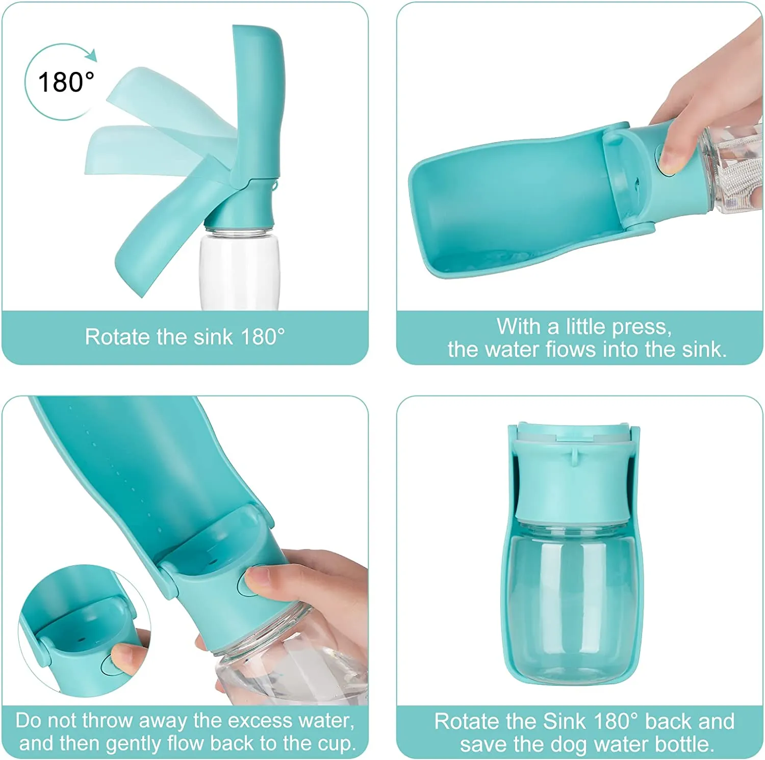 Foldable Dog Water Bottle