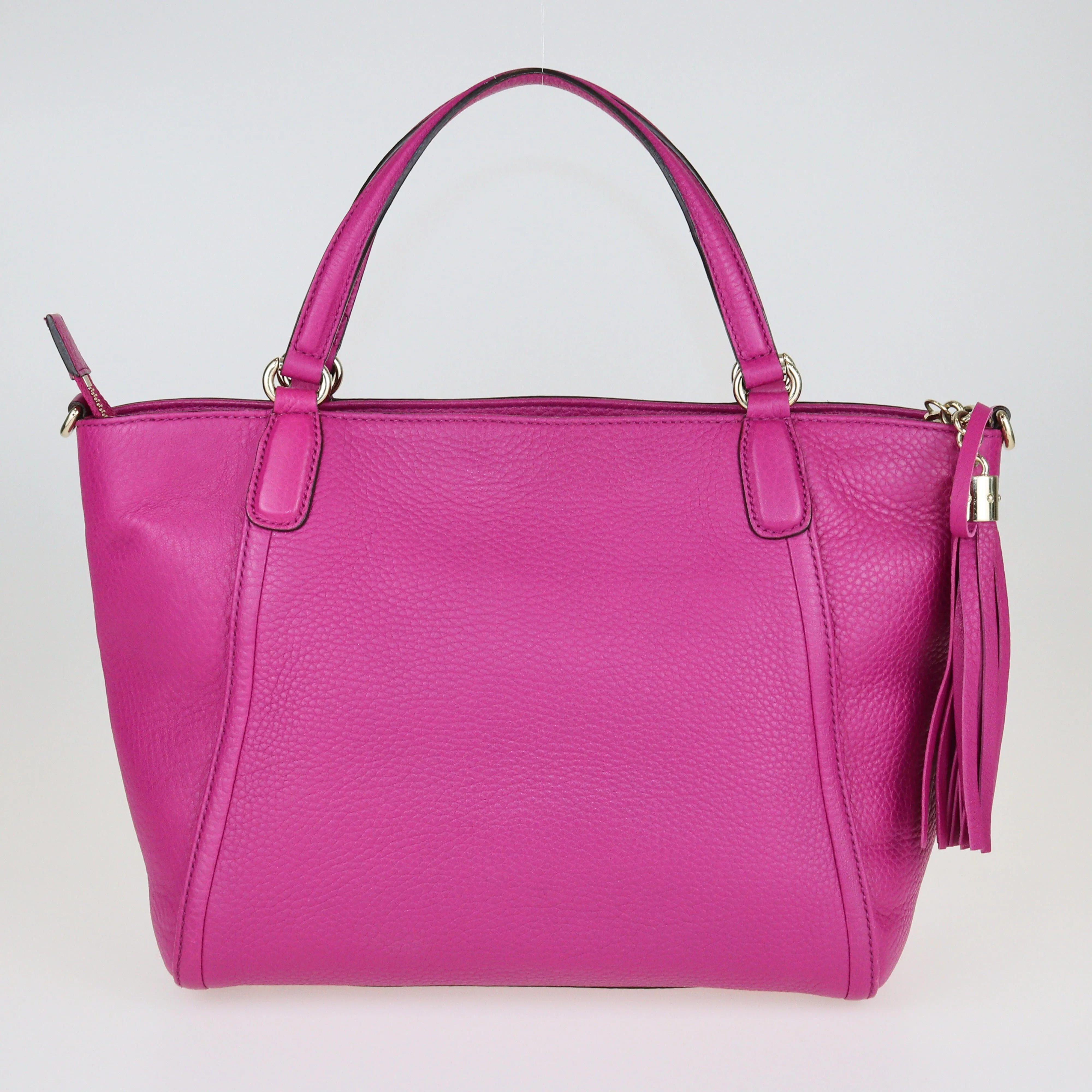 Fuchsia Interlocking GG Soho Bag