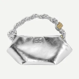Ganni Bou Bag Mini Metalic - Silver