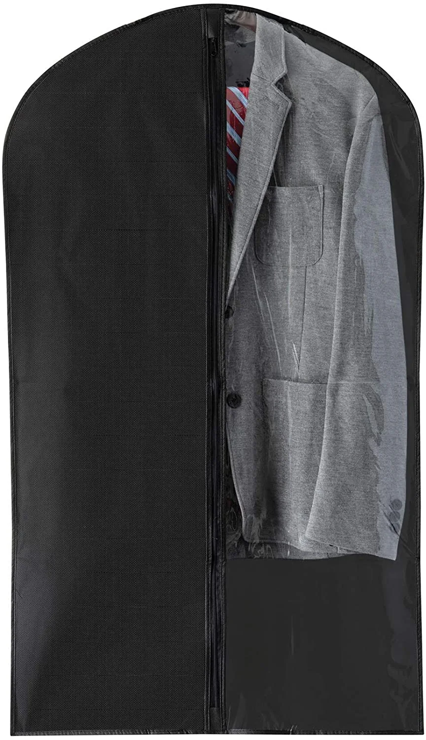 Garment Bag Sturdy Suit Dress Cover for with a Clear Panel for Easy Viewing