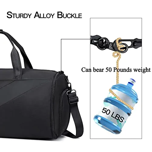 Garment Bags for Travel,Carry on Suit Bags for Men Travel,Garment Bag with Shoe Compartment,2 in 1 Waterproof Convertible Garment Bag with Shoulder Strap Black