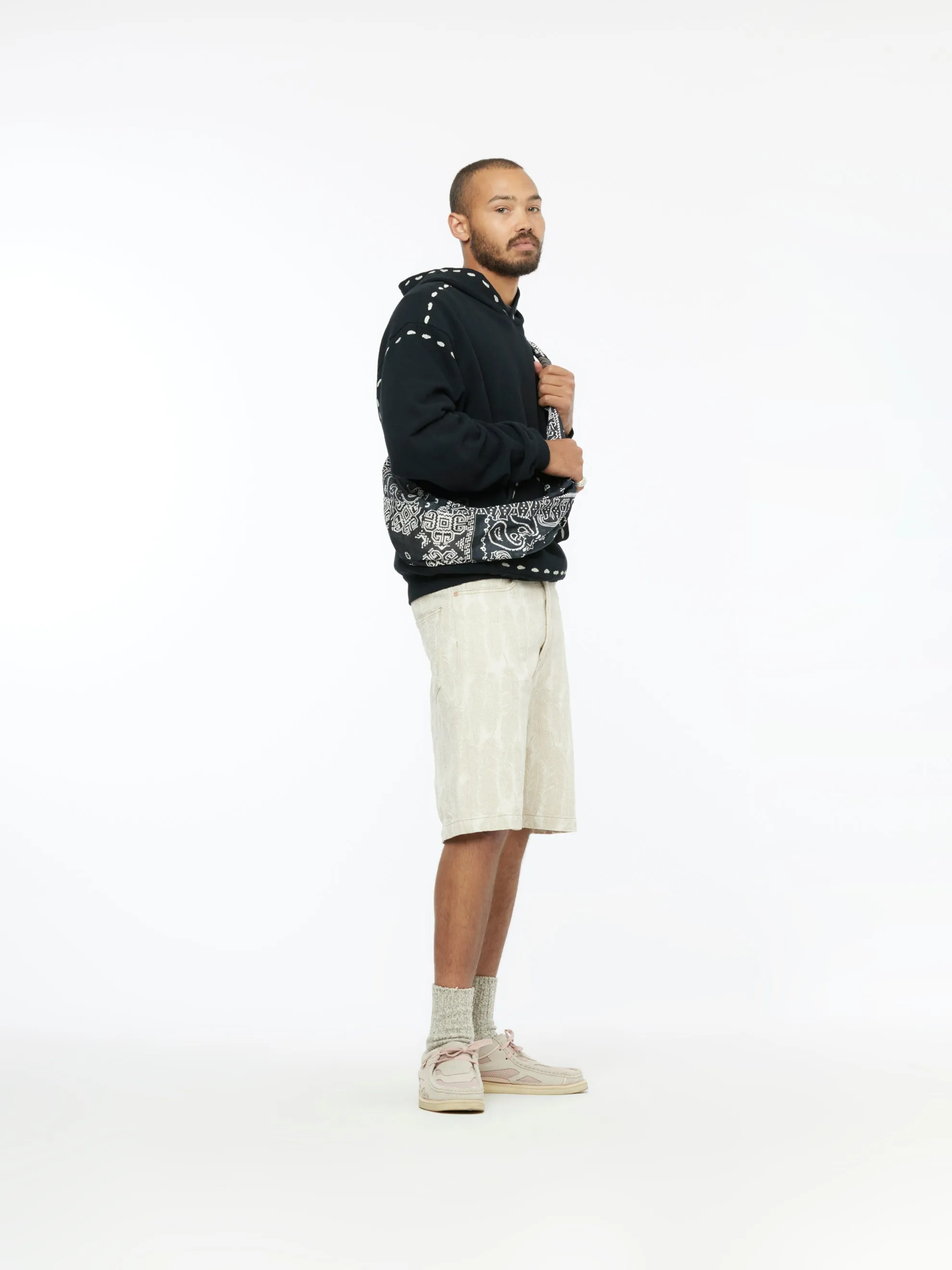 Gauze Bandana Beach Snufkin Bag (Black)