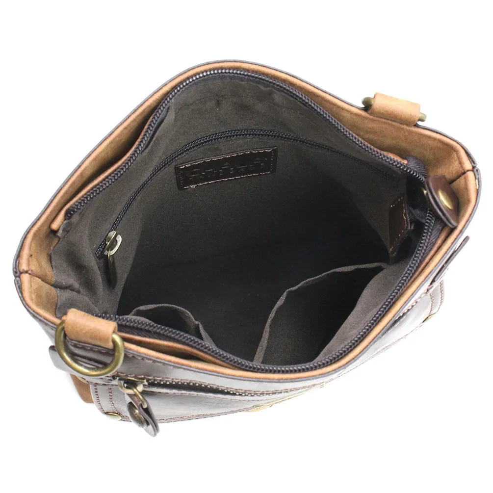 Gemini Crossbody - Brown