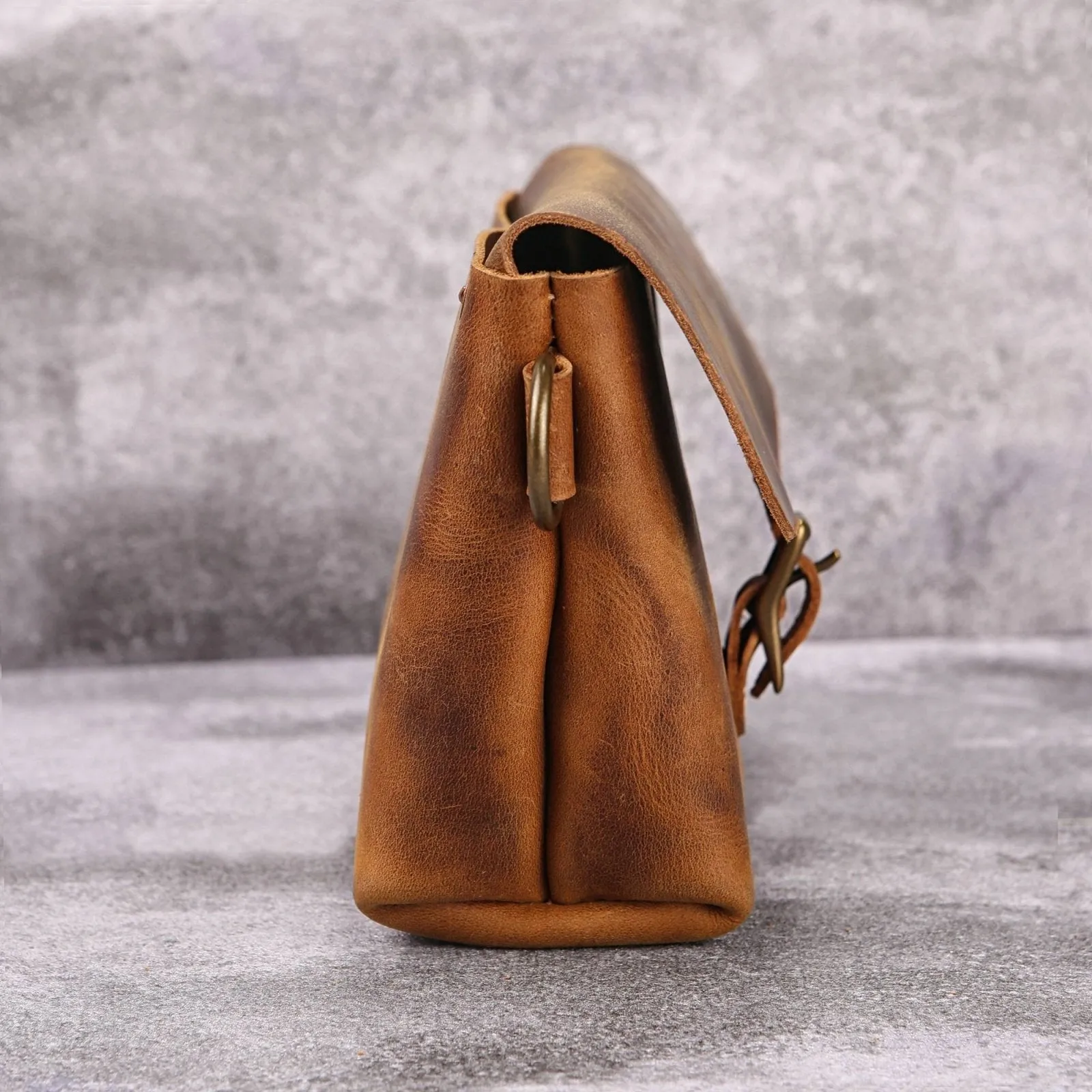 Genuine leather designer crossbody fanny pack for men