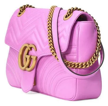 GG Marmont 2.0 Medium Quilted Shoulder Bag in Pink or Black