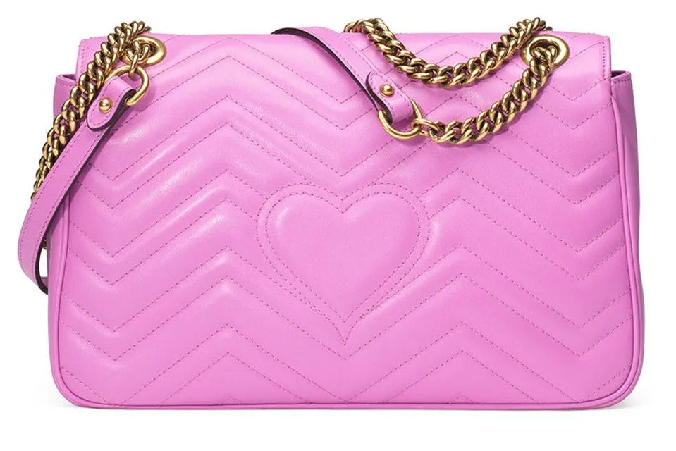 GG Marmont 2.0 Medium Quilted Shoulder Bag in Pink or Black