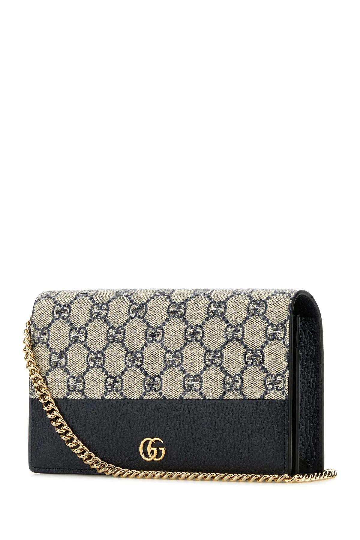 GG Supreme fabric and leather mini GG Marmont clutch
