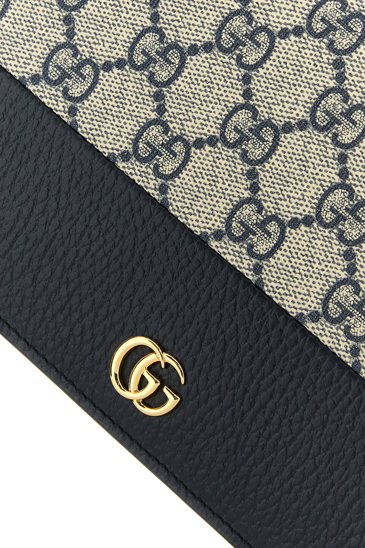 GG Supreme fabric and leather mini GG Marmont clutch