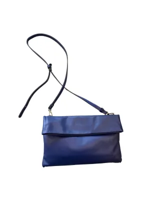 Gianni Chiarini Medium Leather Clutch/Crossbody/Shoulder Bag - Blue