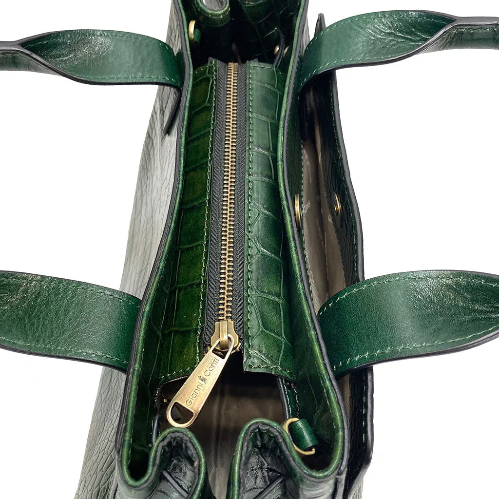 Gianni Conti Classic Grab / Multiway Bag - Style: 9493015 - Green