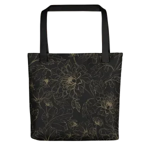 Golden Floral Tote bag