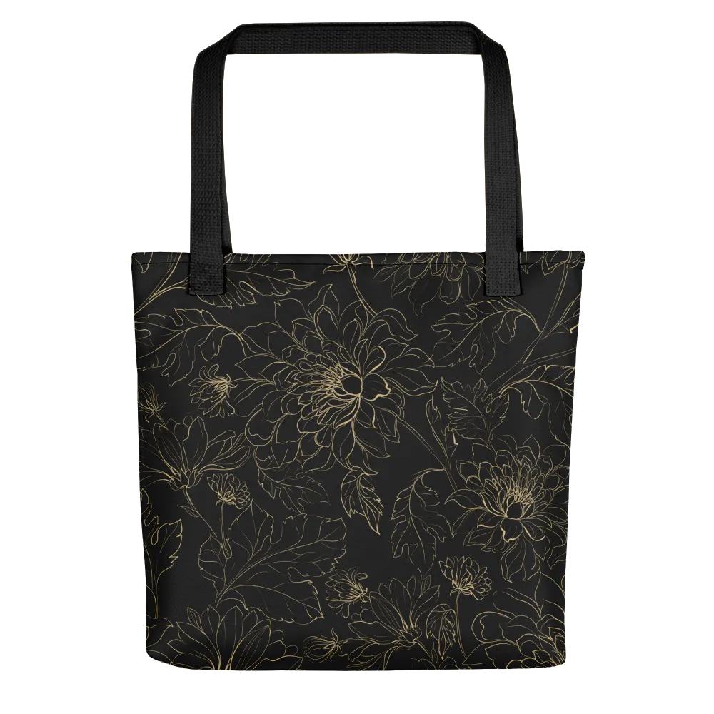 Golden Floral Tote bag