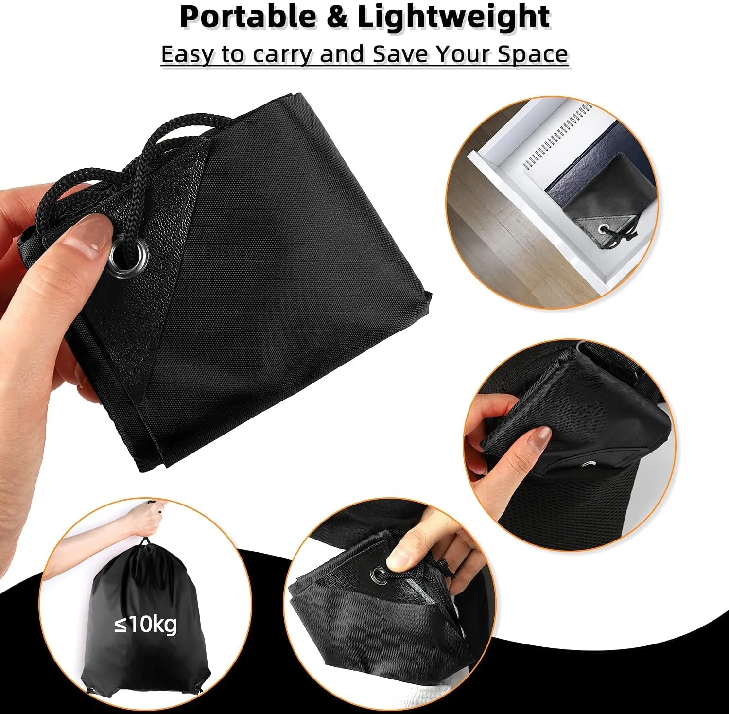 GoodtoU Drawstring Backpack Bags Cinch Sacks - Gym Drawstring Bags Bulk String Backpacks Black 16 Pcs