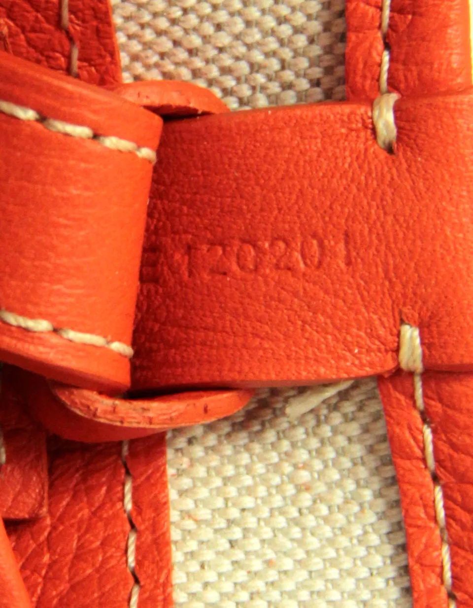 Goyard NEW Orange Goyardine Petit Flot PM Bucket Bag