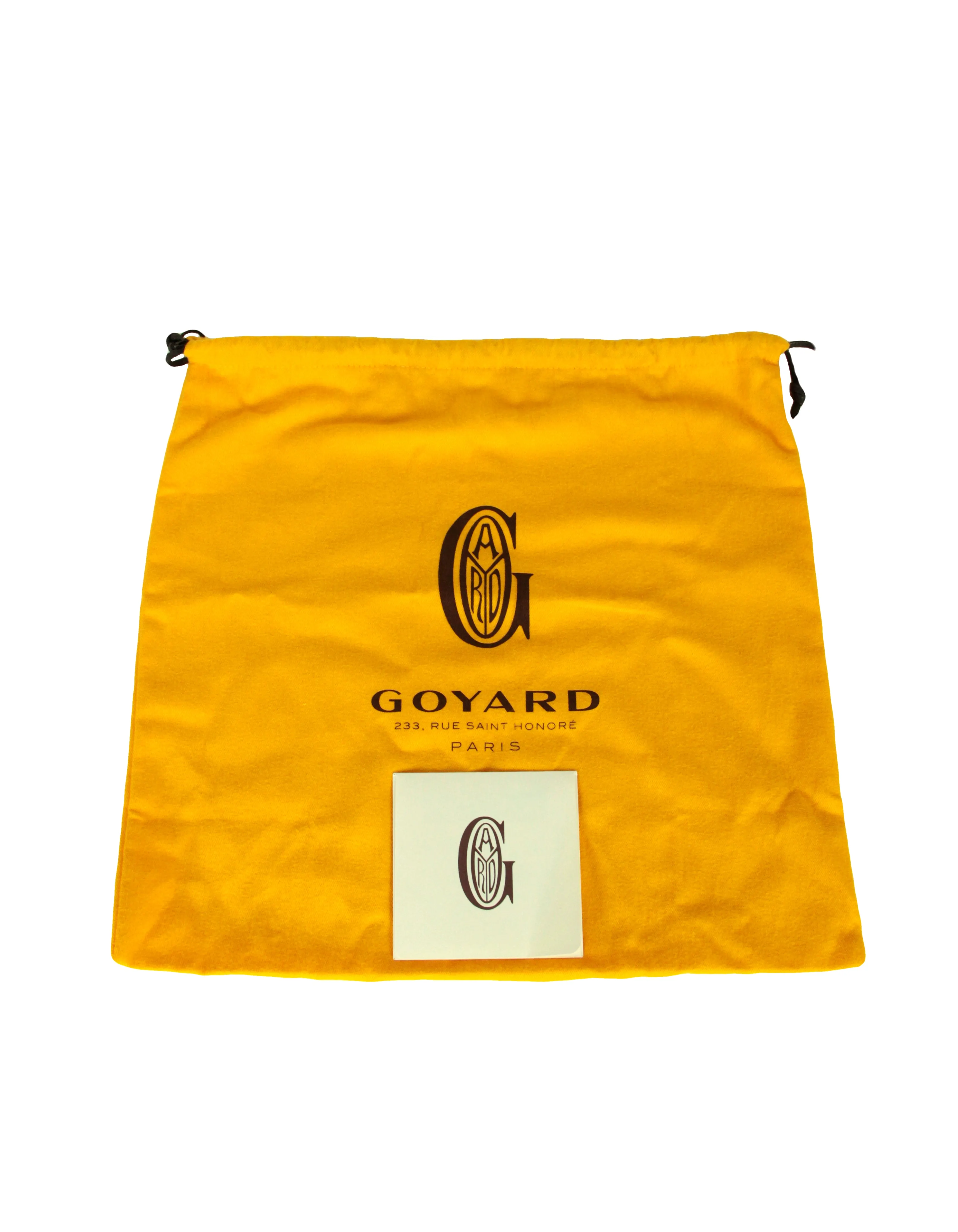 Goyard NEW Orange Goyardine Petit Flot PM Bucket Bag