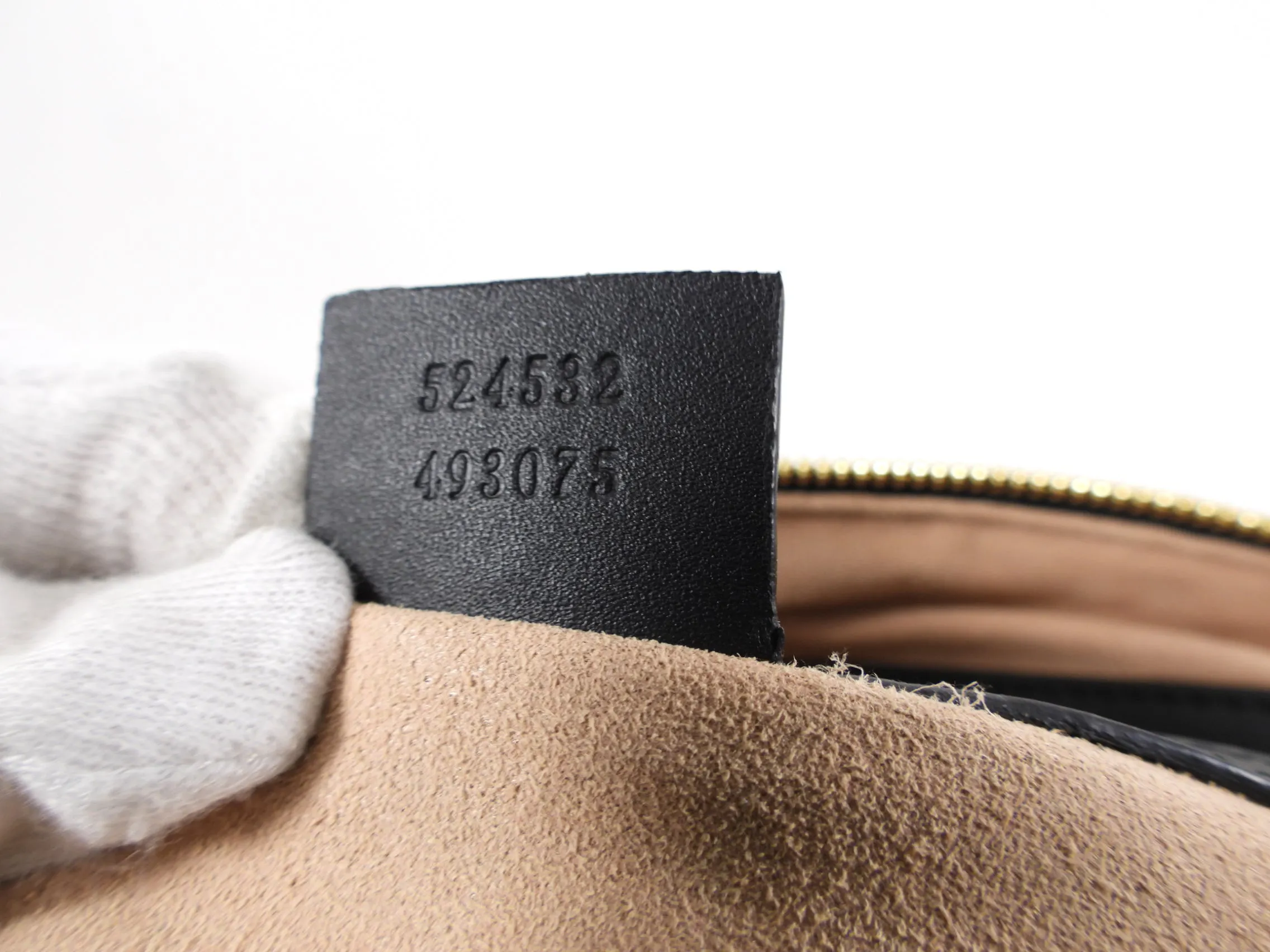 Gucci Black Suede and Patent Ophidia Doctor Bag