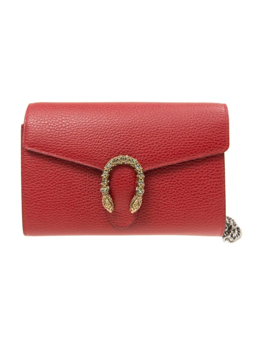 Gucci Dionysus Collection Chain Leather Mini Bag