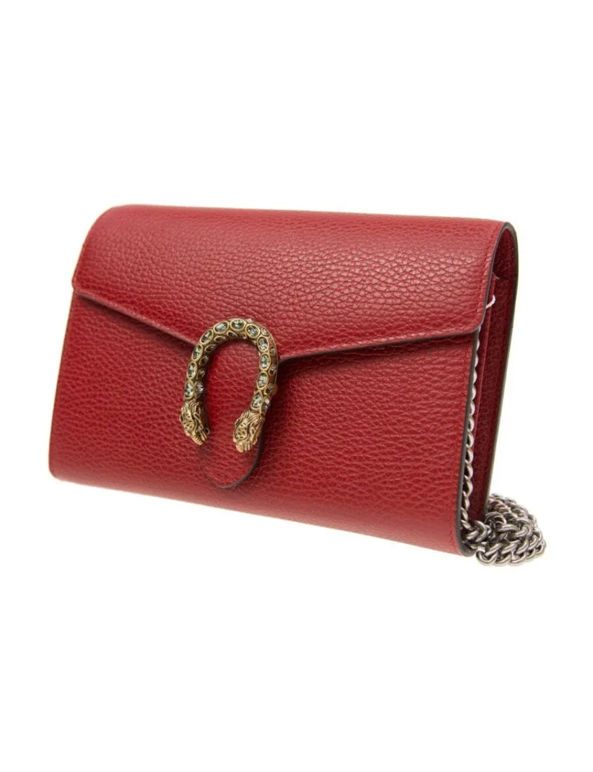 Gucci Dionysus Collection Chain Leather Mini Bag