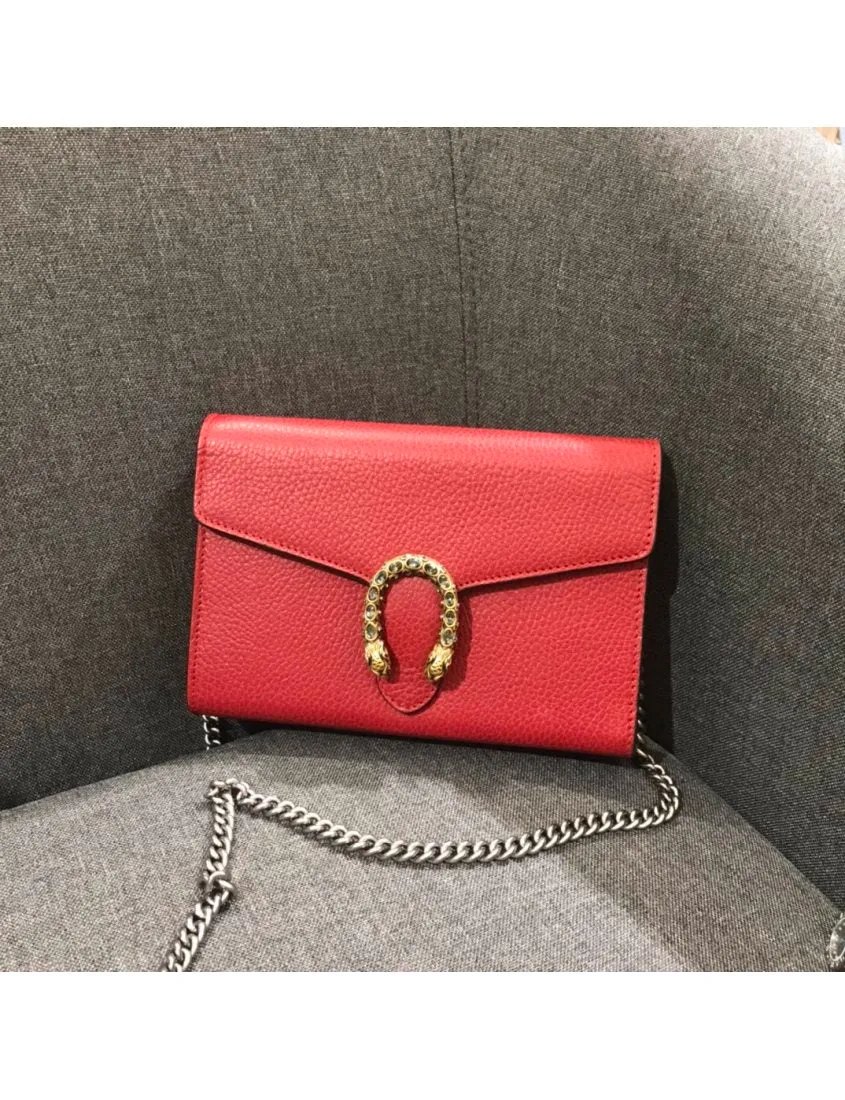 Gucci Dionysus Collection Chain Leather Mini Bag