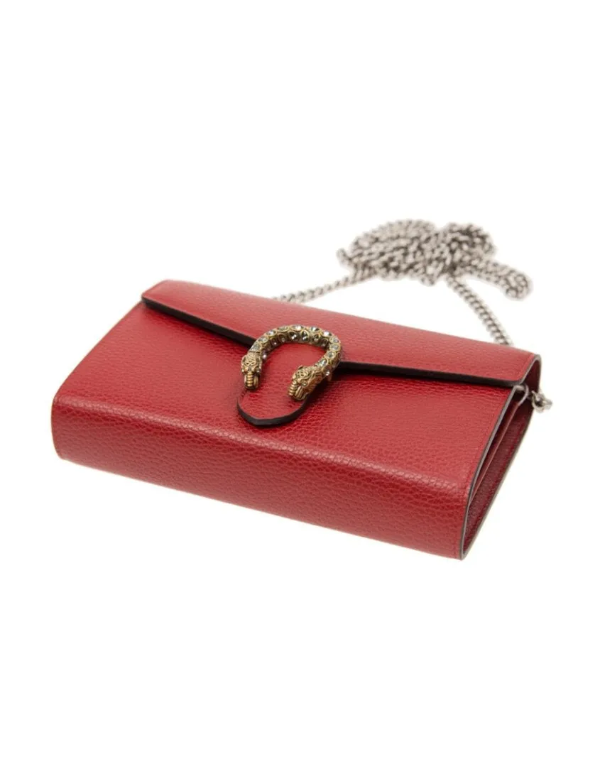 Gucci Dionysus Collection Chain Leather Mini Bag