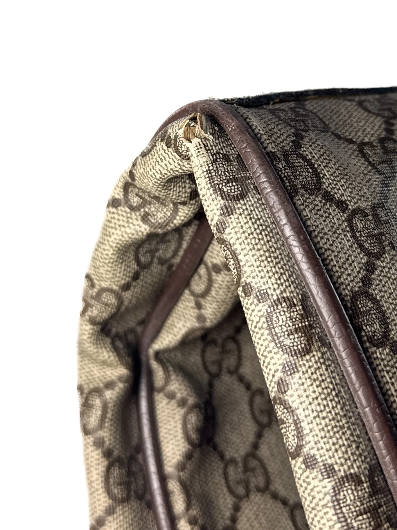 Gucci GG Supreme 1980s garment bag 24-011-594 **as is**