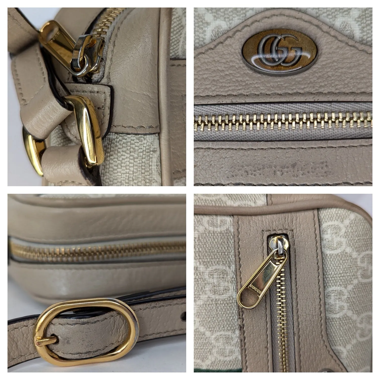 Gucci GG Supreme Monogram Web Mini Ophidia Crossbody