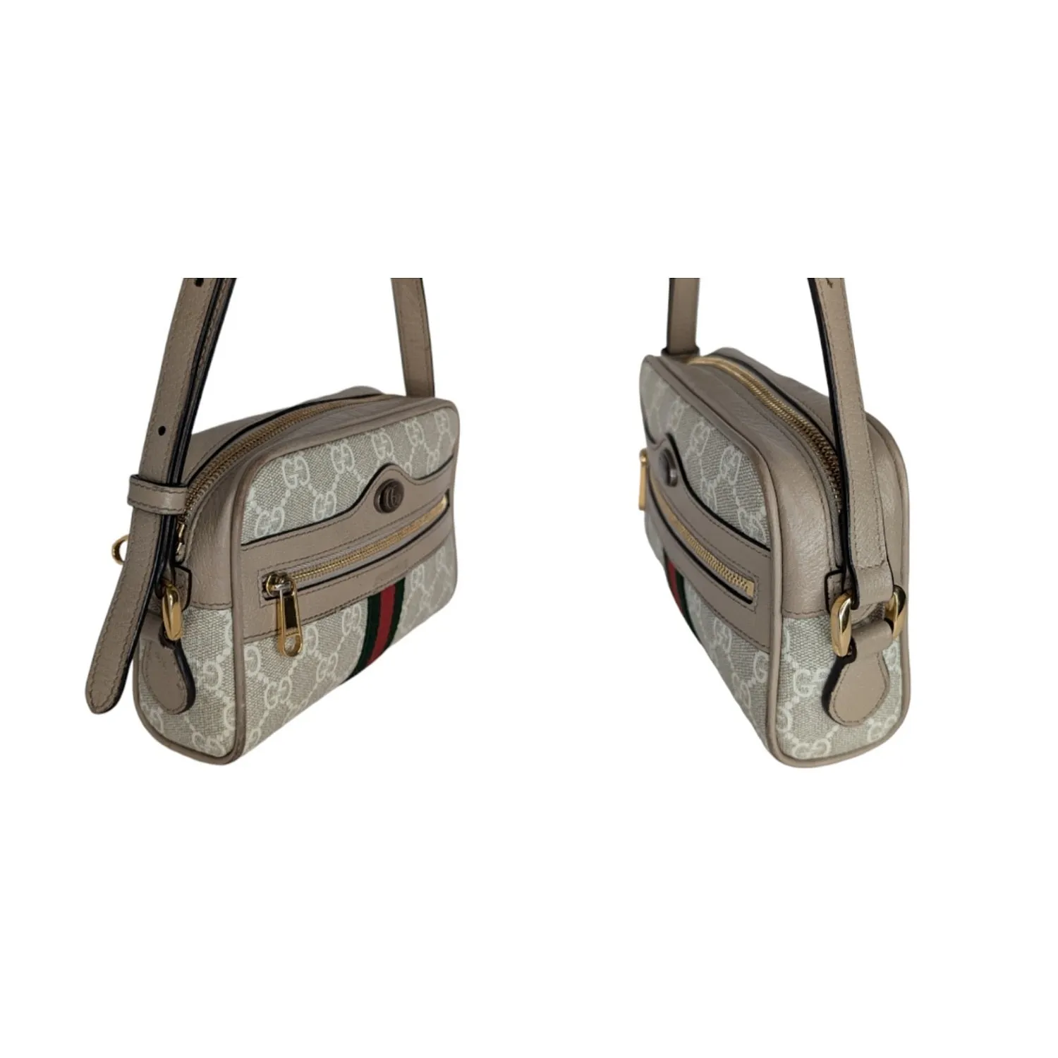 Gucci GG Supreme Monogram Web Mini Ophidia Crossbody