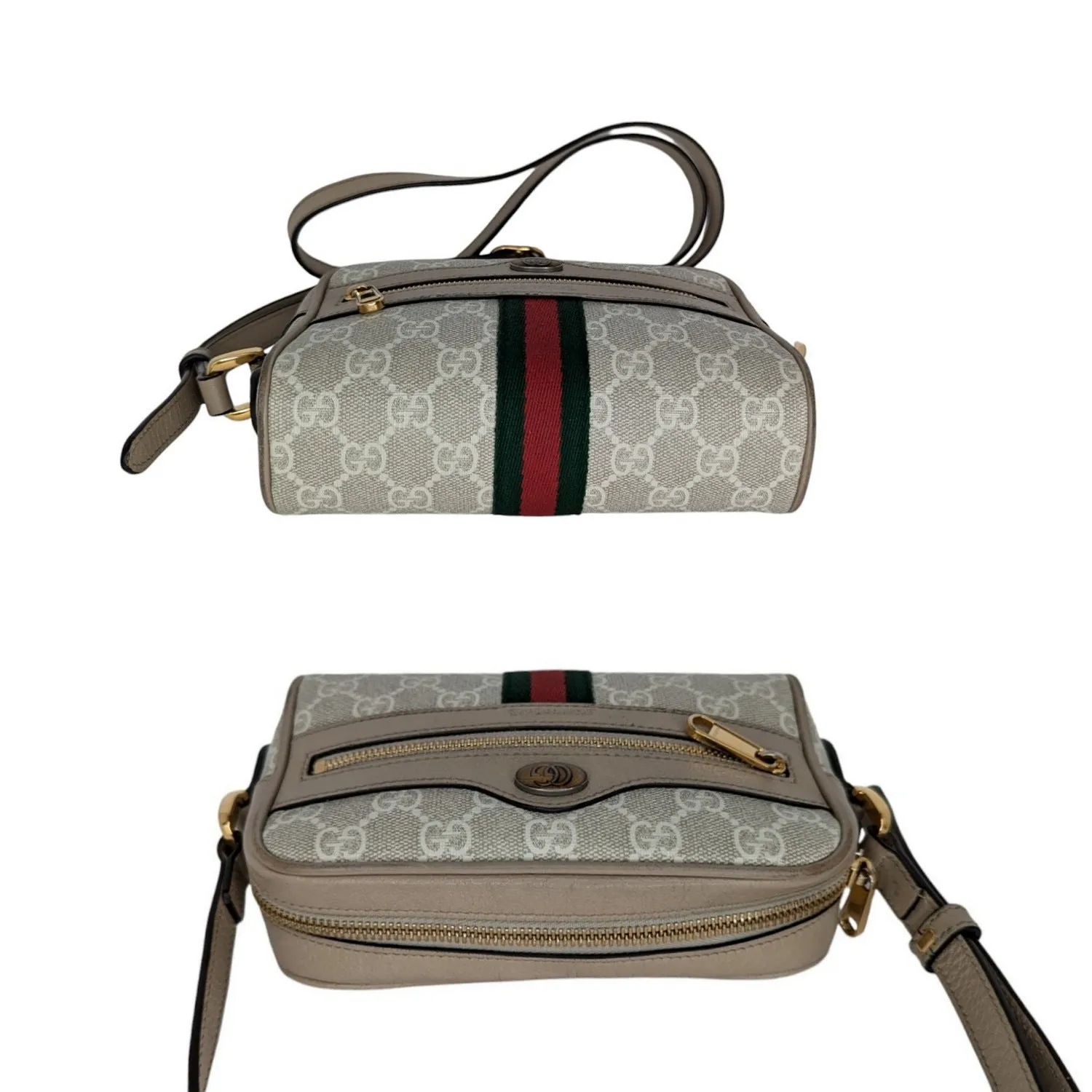 Gucci GG Supreme Monogram Web Mini Ophidia Crossbody