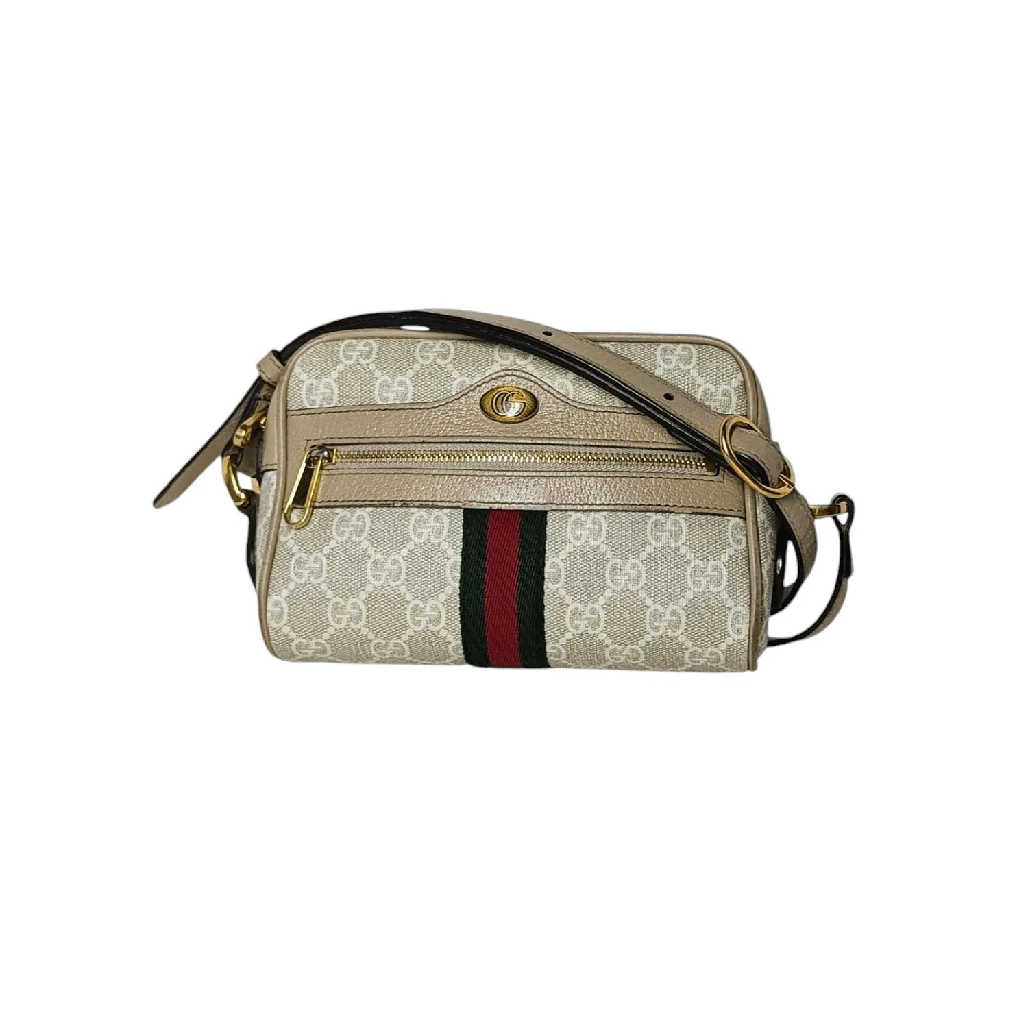 Gucci GG Supreme Monogram Web Mini Ophidia Crossbody