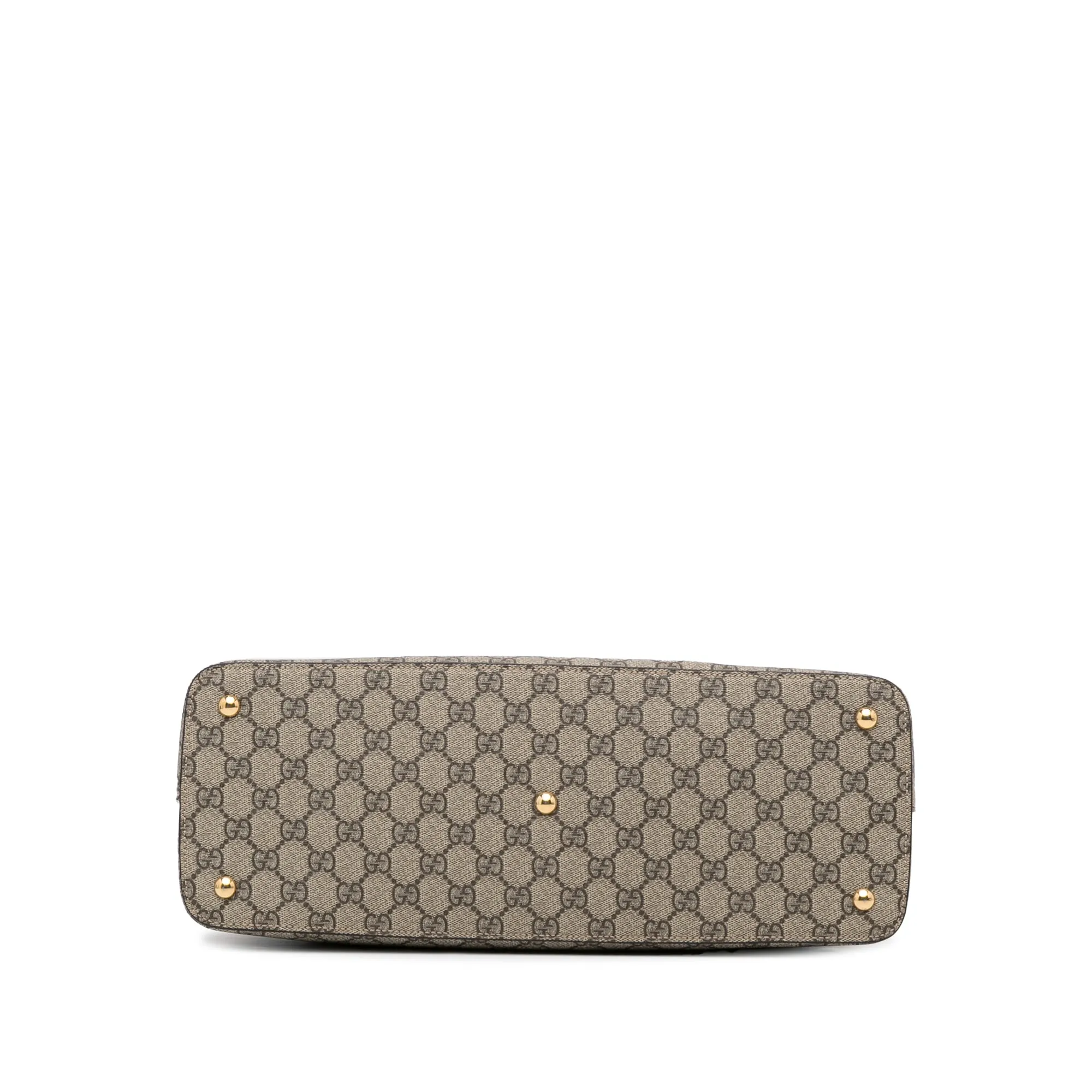 Gucci Linea A Zip Brown GG Supreme Canvas